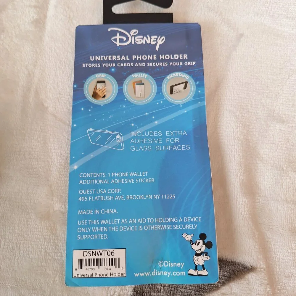 Disney Universal Phone Holder Wallet Stand Mickey‎ Minnie Donald Pluto Goofy